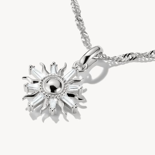 Thomas Sabo Charm Club Charming Connect Sterling Silver Sun With Stones Charm CC1246-051-14