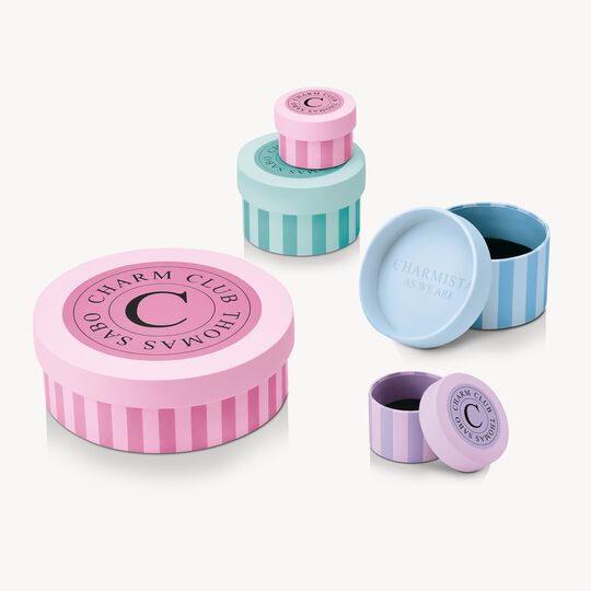 Thomas Sabo Charm Club Charming Connect Gold Plated Angel Number 444 With Stones Charm CC1251-414-14