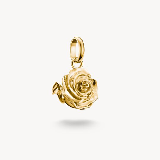 Thomas Sabo Charm Club Charming Connect Gold Plated Rose Blossom Charm CC1263-413-39