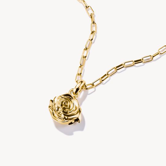 Thomas Sabo Charm Club Charming Connect Gold Plated Rose Blossom Charm CC1263-413-39