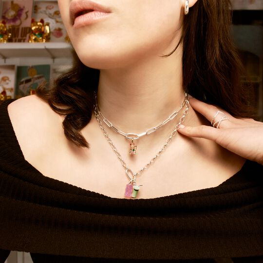 Thomas Sabo Charm Club Charming Connect Sterling Silver Matcha Latte Charm CC1266-007-6