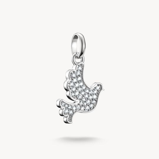 Thomas Sabo Charm Club Charming Connect Sterling Silver Peace Dove Charm CC1267-051-14