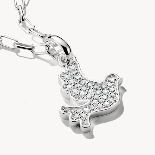 Thomas Sabo Charm Club Charming Connect Sterling Silver Peace Dove Charm CC1267-051-14