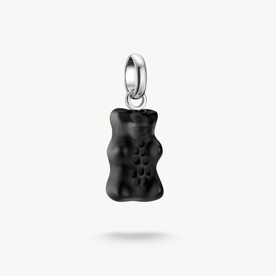 Thomas Sabo Charm Club Charming Connect Sterling Silver Black HARIBO Goldbear Charm CC1275-017-11