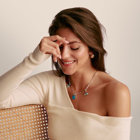 Thomas Sabo Charm Club Charming Connect Sterling Silver Blue HARIBO Goldbear Charm CC1275-017-1