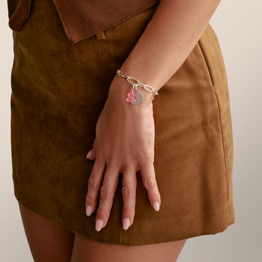 Thomas Sabo Charm Club Charming Connect Sterling Silver Pink HARIBO Goldbear Charm CC1275-017-9