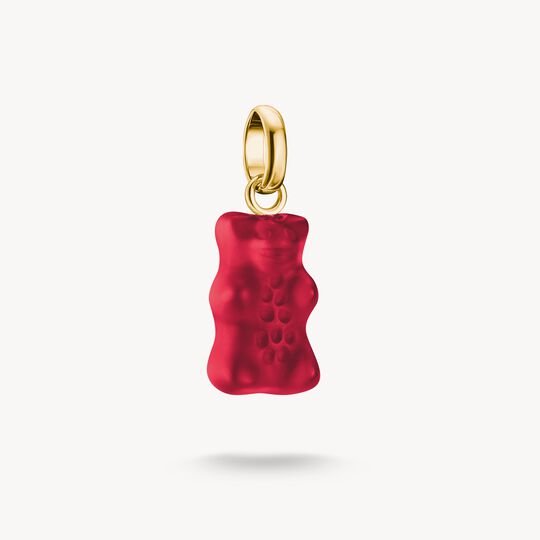 Thomas Sabo Charm Club Charming Connect Gold Plated Red HARIBO Goldbear Charm CC1275-413-10