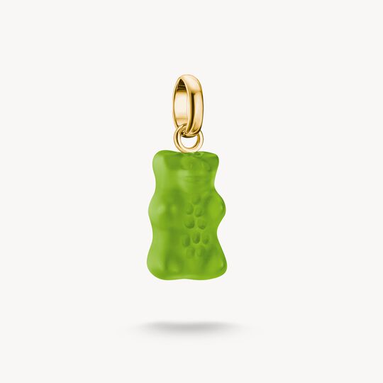 Thomas Sabo Charm Club Charming Connect Gold Plated Green HARIBO Goldbear Charm CC1275-413-6