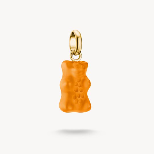 Thomas Sabo Charm Club Charming Connect Gold Plated Orange HARIBO Goldbear Charm CC1275-413-8