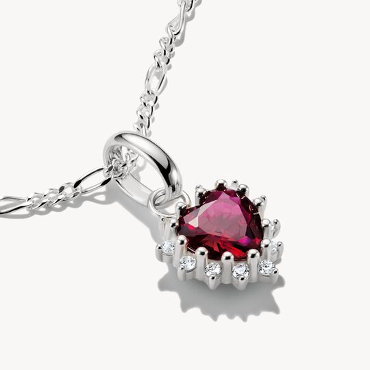 Thomas Sabo Charm Club Charming Connect Sterling Silver Romance Red Heart Charm CC1279-013-10