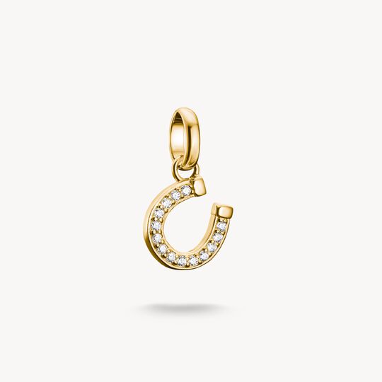 Thomas Sabo Charm Club Charming Connect Gold Plated Horseshoe Charm CC1280-414-14
