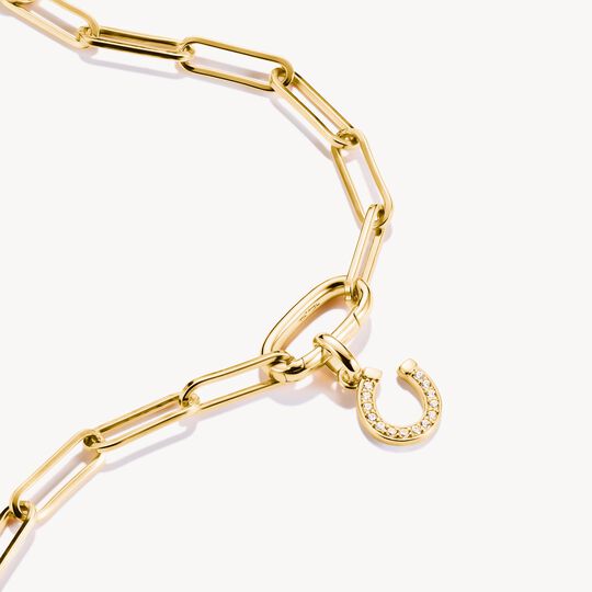 Thomas Sabo Charm Club Charming Connect Gold Plated Horseshoe Charm CC1280-414-14