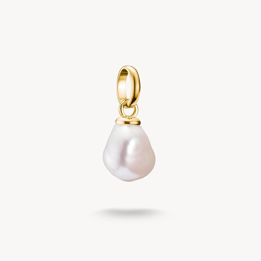 Thomas Sabo Charm Club Charming Connect Gold Plated Freshwater Pearl Charm CC1282-430-14