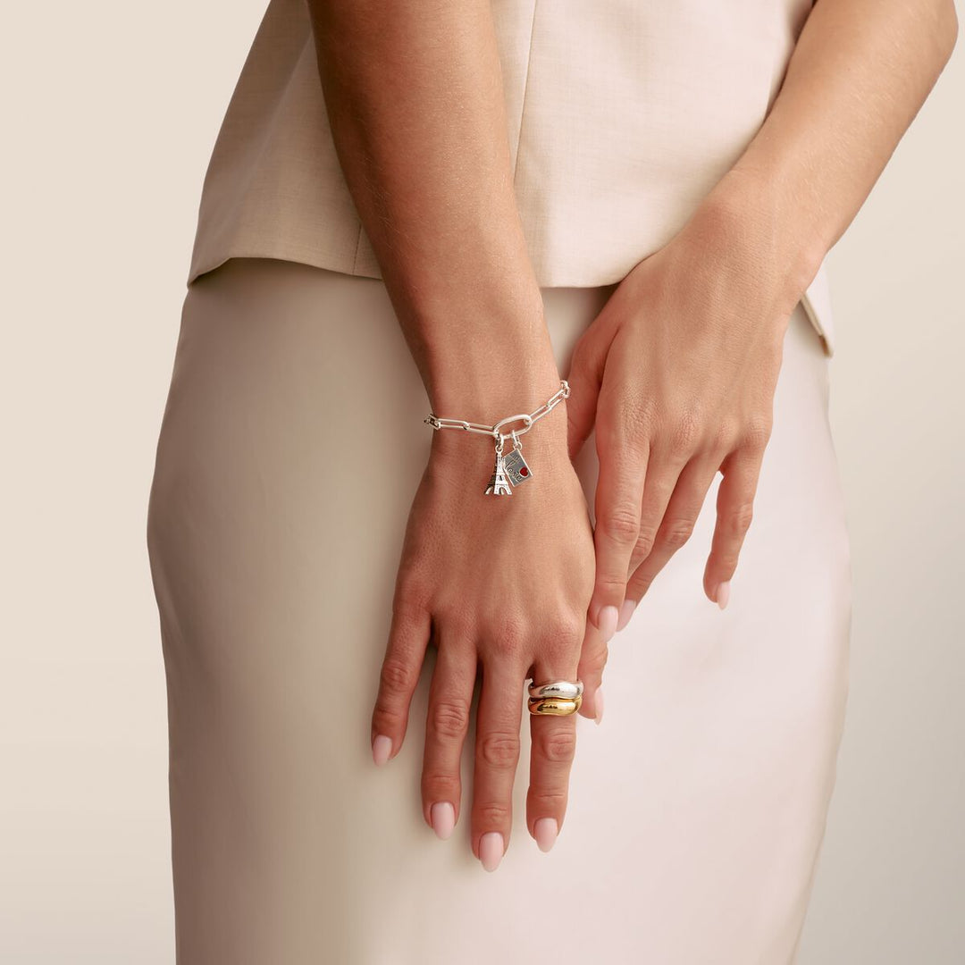 Thomas Sabo Charm Club Charming Connect Sterling Silver Eiffel Tower Charm CC1283-643-14