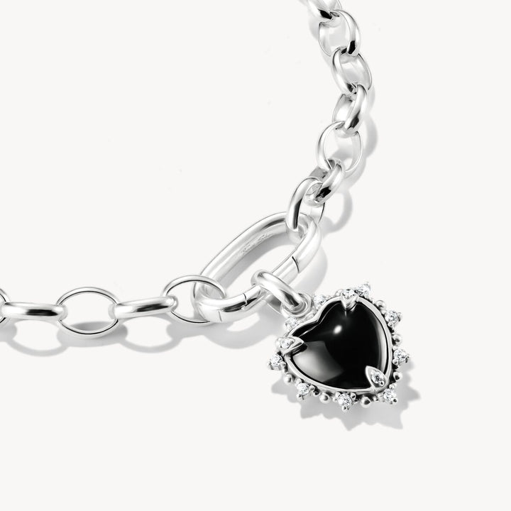Thomas Sabo Charm Club Charming Connect Sterling Silver Vintage Heart Charm CC1286-643-11