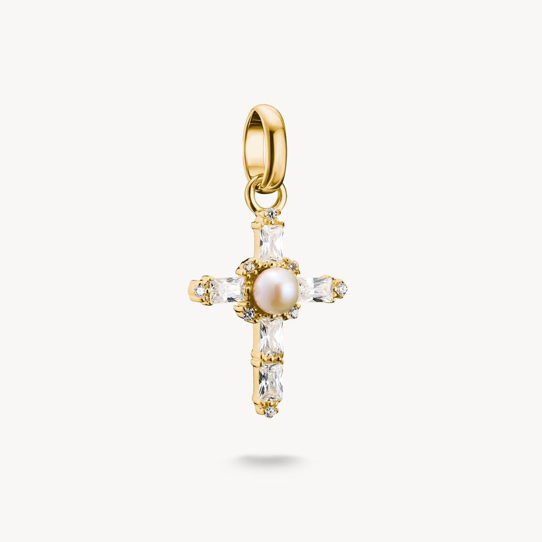 Thomas Sabo Charm Club Charming Connect Gold Plated Vintage cross Charm CC1287-445-14