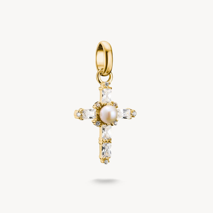 Thomas Sabo Charm Club Charming Connect Gold Plated Vintage cross Charm CC1287-445-14