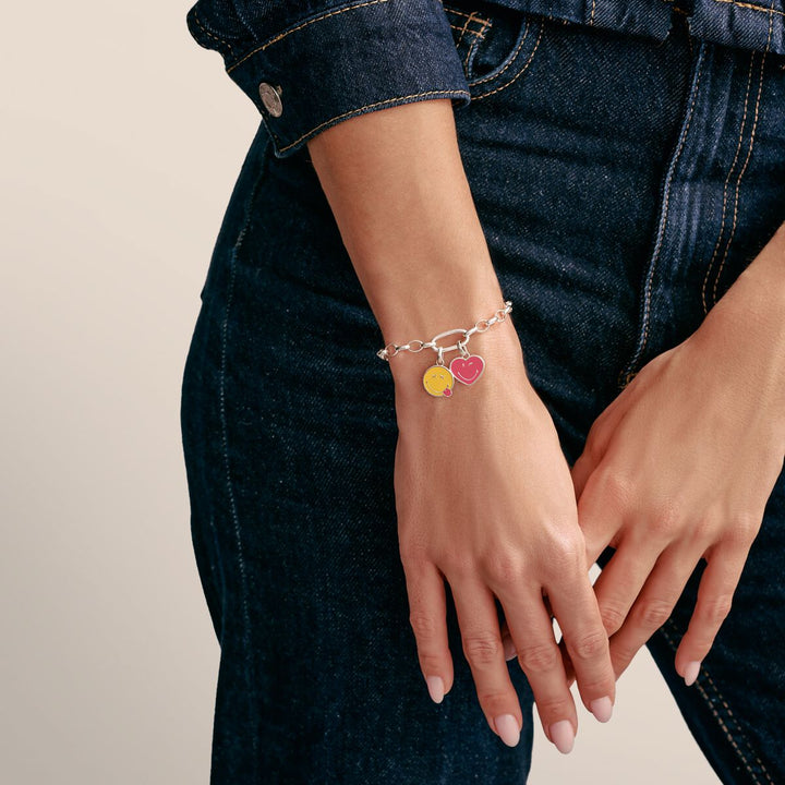 Thomas Sabo Charm Club Charming Connect Sterling Silver SMILEYWORLD®  Kiss Charm CC1293-664-4