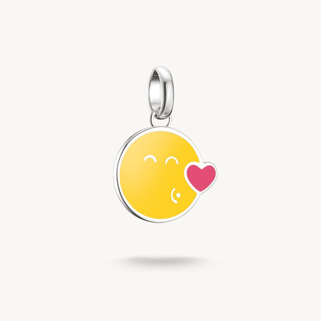 Thomas Sabo Charm Club Charming Connect Sterling Silver SMILEYWORLD®  Kiss Charm CC1293-664-4