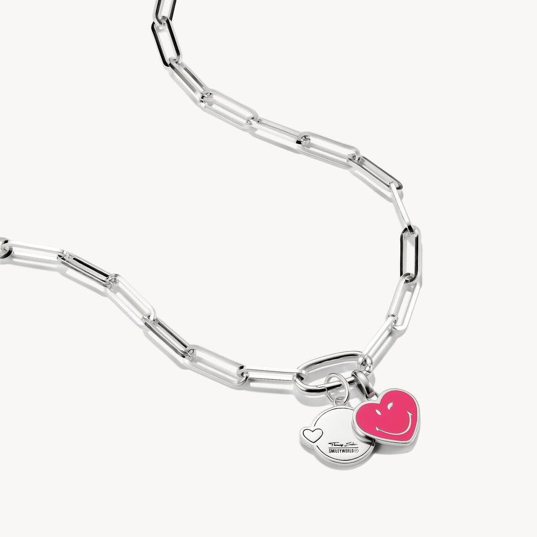 Thomas Sabo Charm Club Charming Connect Sterling Silver SMILEYWORLD®  Kiss Charm CC1293-664-4