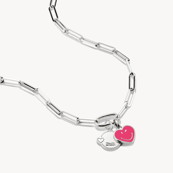 Thomas Sabo Charm Club Charming Connect Sterling Silver SMILEYWORLD®  Heart Charm CC1294-664-9