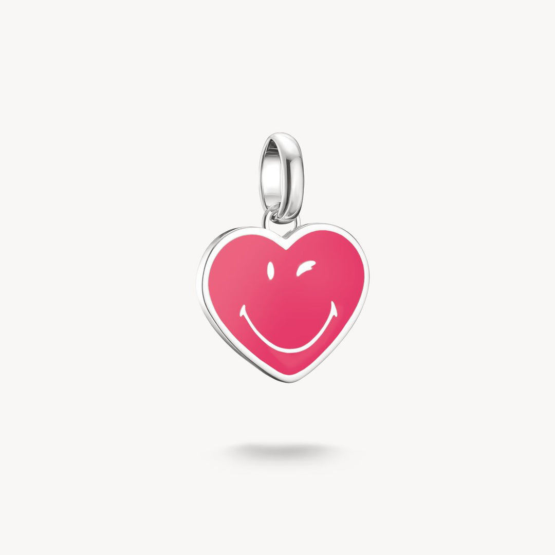 Thomas Sabo Charm Club Charming Connect Sterling Silver SMILEYWORLD®  Heart Charm CC1294-664-9