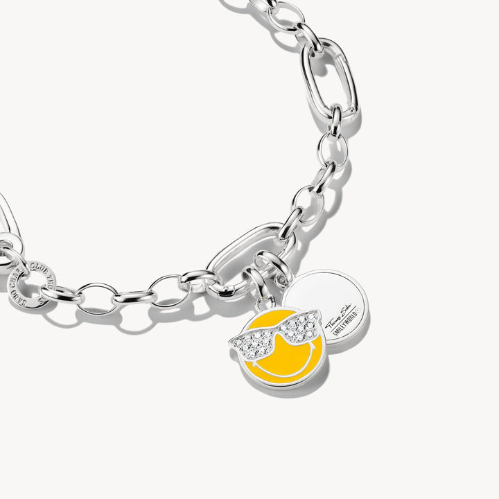 Thomas Sabo Charm Club Charming Connect Sterling Silver SMILEYWORLD® Dollars Charm CC1296-664-6