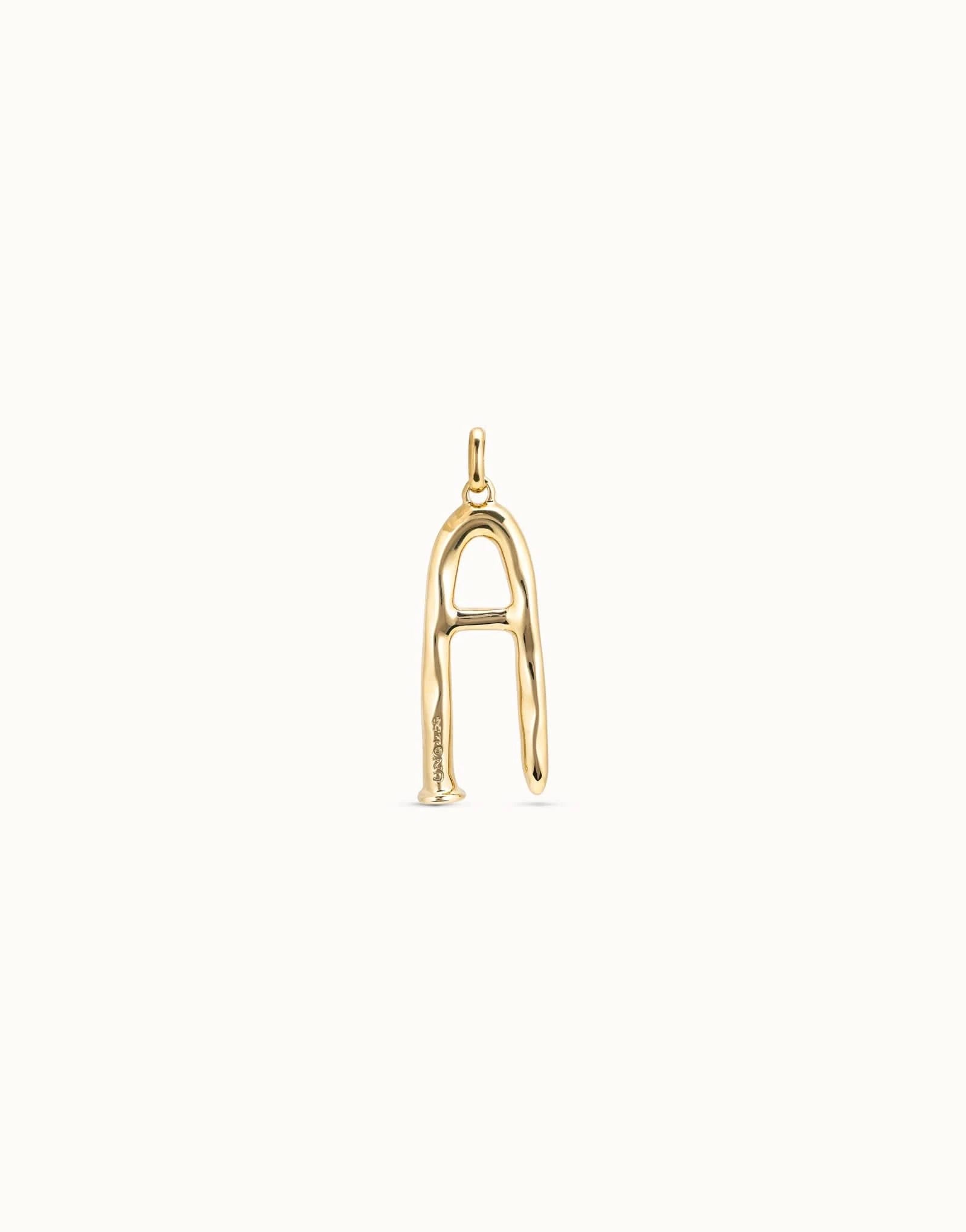Gimme A Letter A Large Golden Metal Charm CHA0001ORO0000U