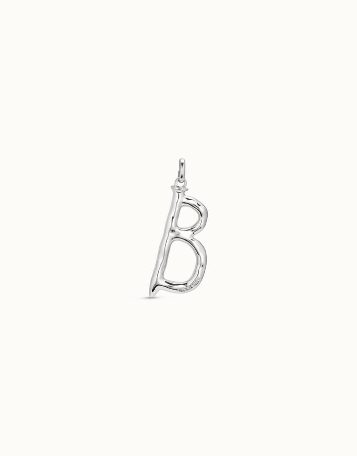 Gimme A Letter B Large Silver Metal Charm CHA0002MTL0000U