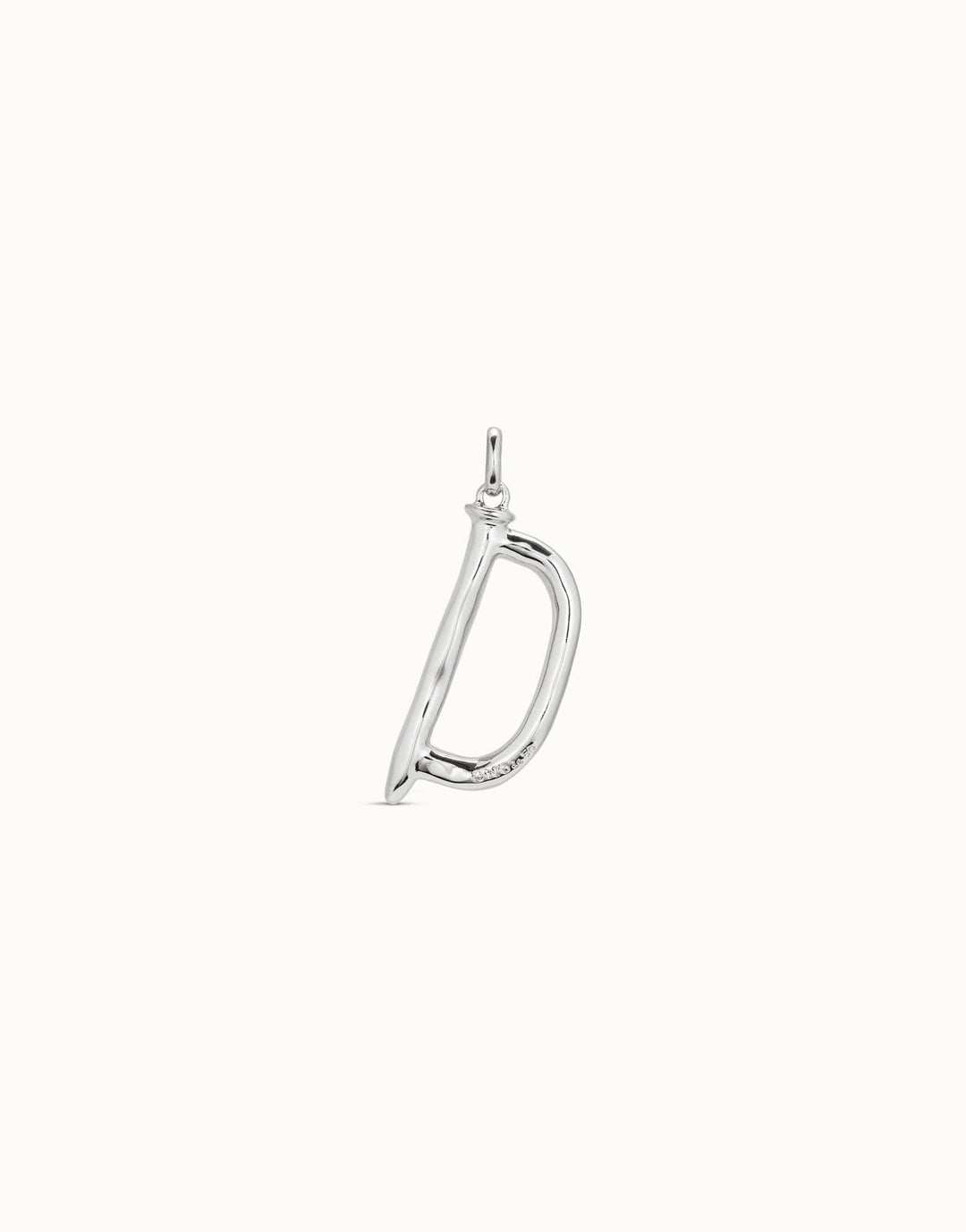 Gimme A Letter D Large Silver Metal Charm CHA0004MTL0000U