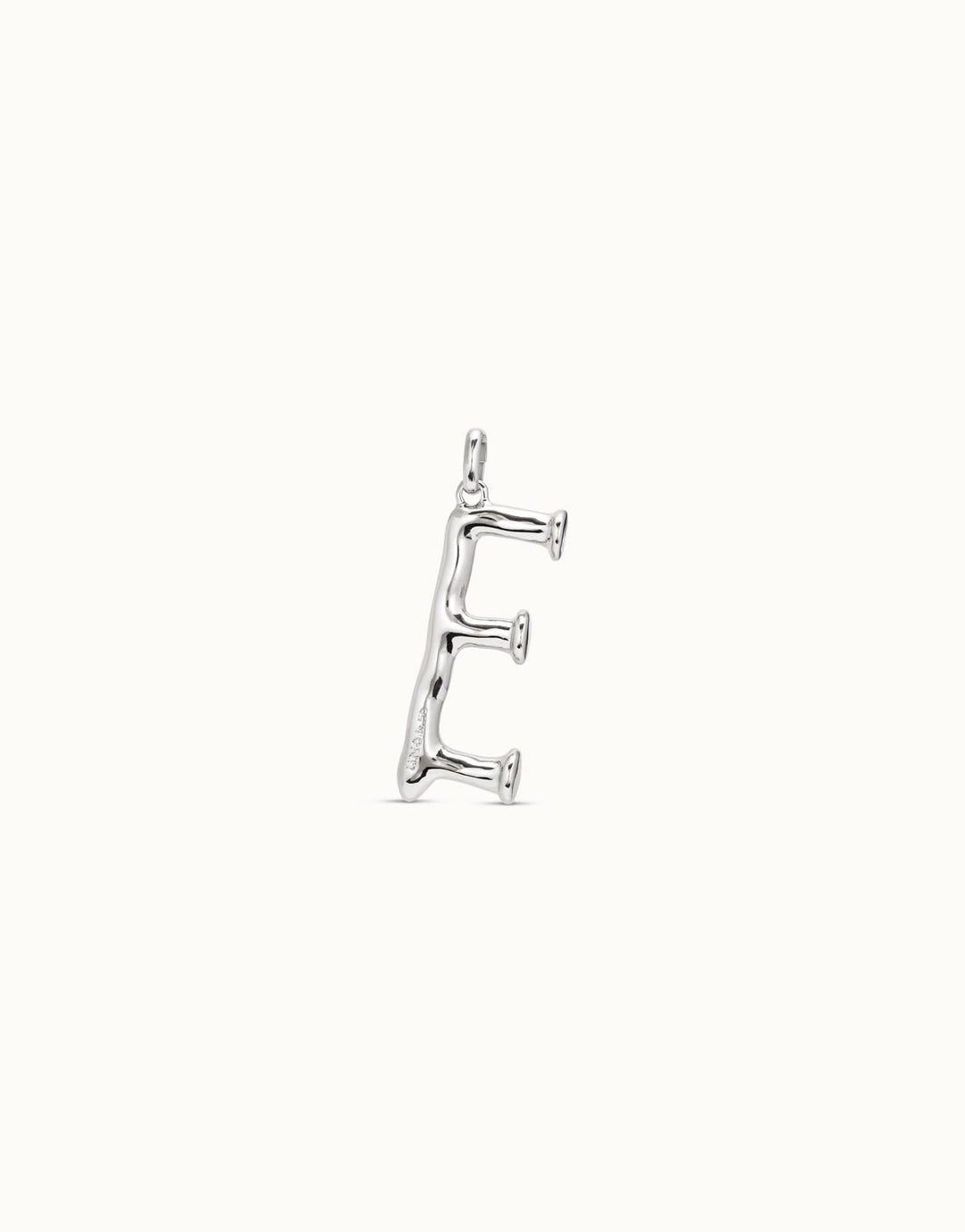 Gimme A Letter E Large Silver Metal Charm CHA0005MTL0000U