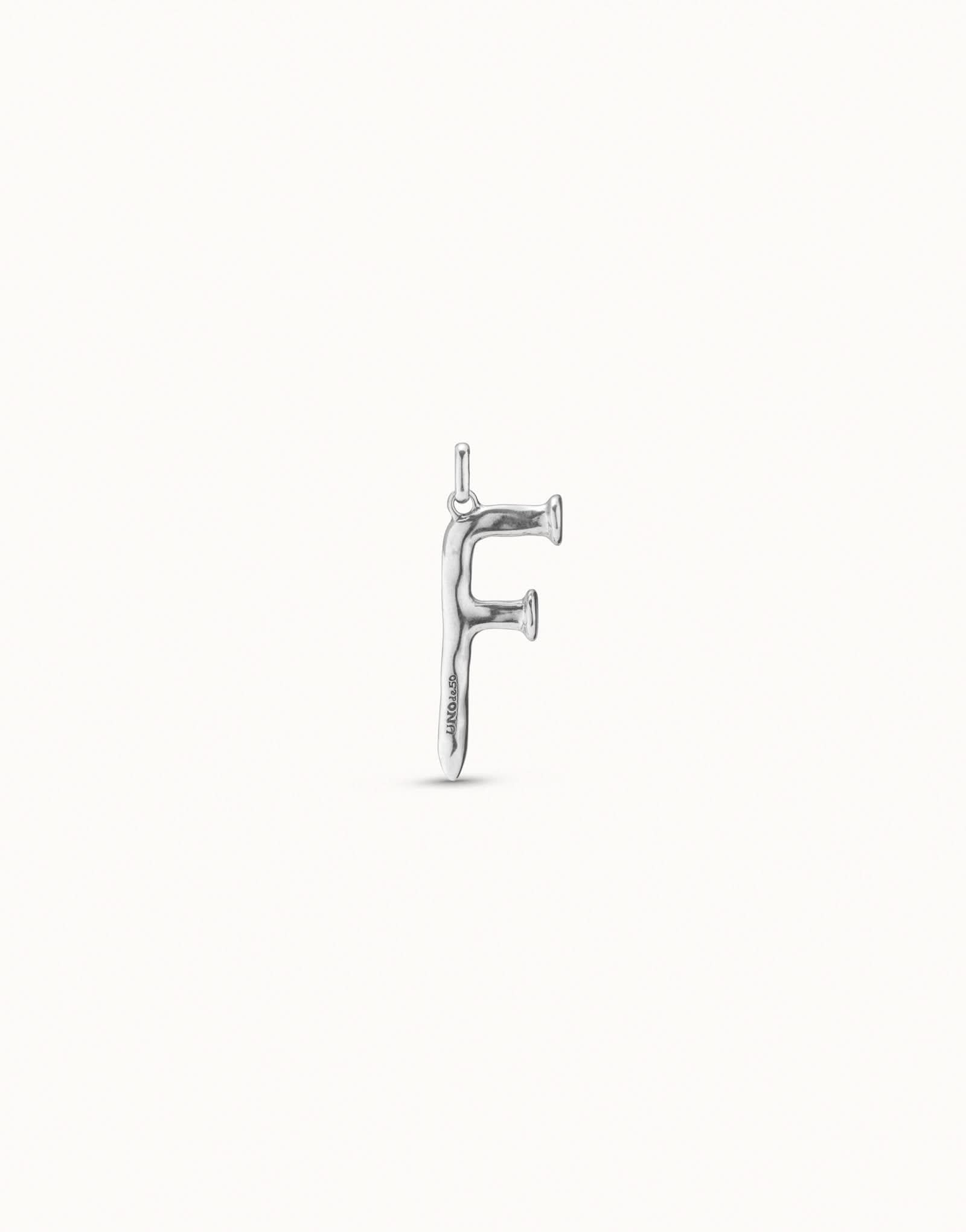 Gimme A Letter F Large Silver Metal Charm CHA0006MTL0000U
