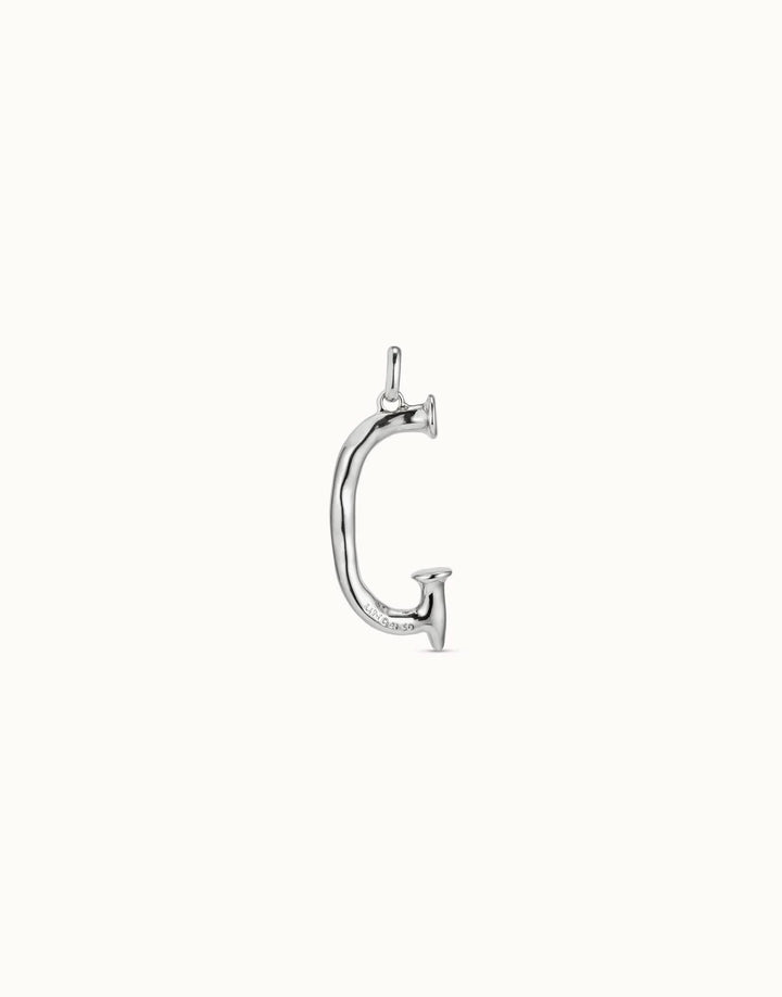 Gimme A Letter G Large Silver Metal Charm CHA0007MTL0000U