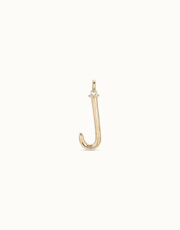 Gimme A Letter J Large Golden Metal Charm CHA0010ORO0000U