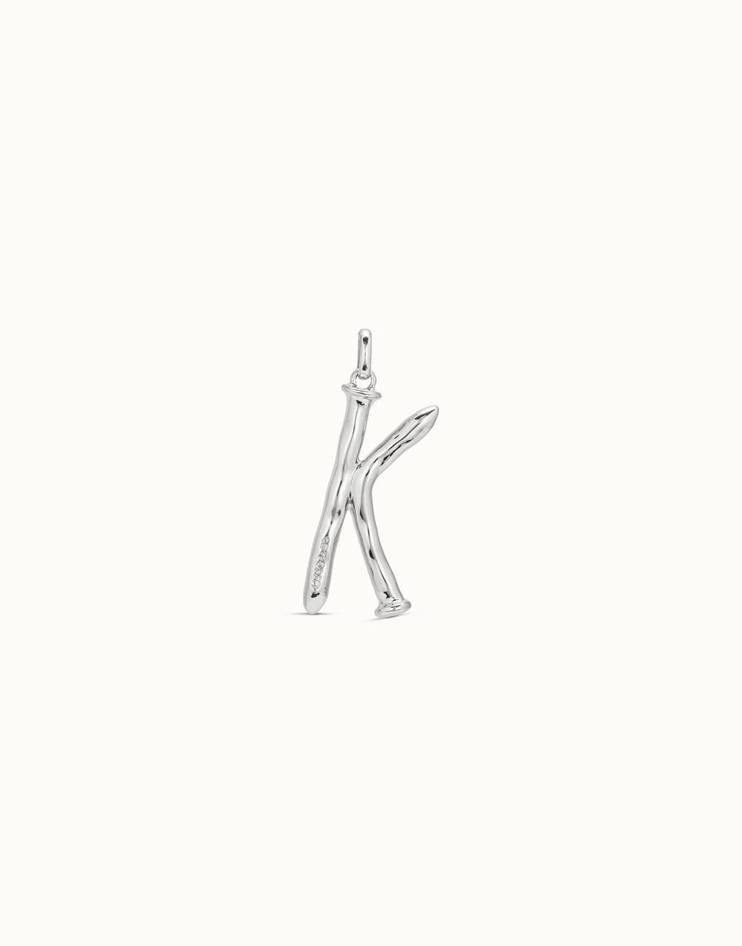Gimme A Letter K Large Silver Metal Charm CHA0011MTL0000U