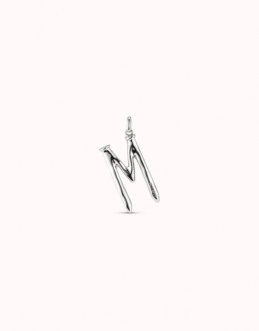 Gimme A Letter M Large Silver Metal Charm CHA0013MTL0000U