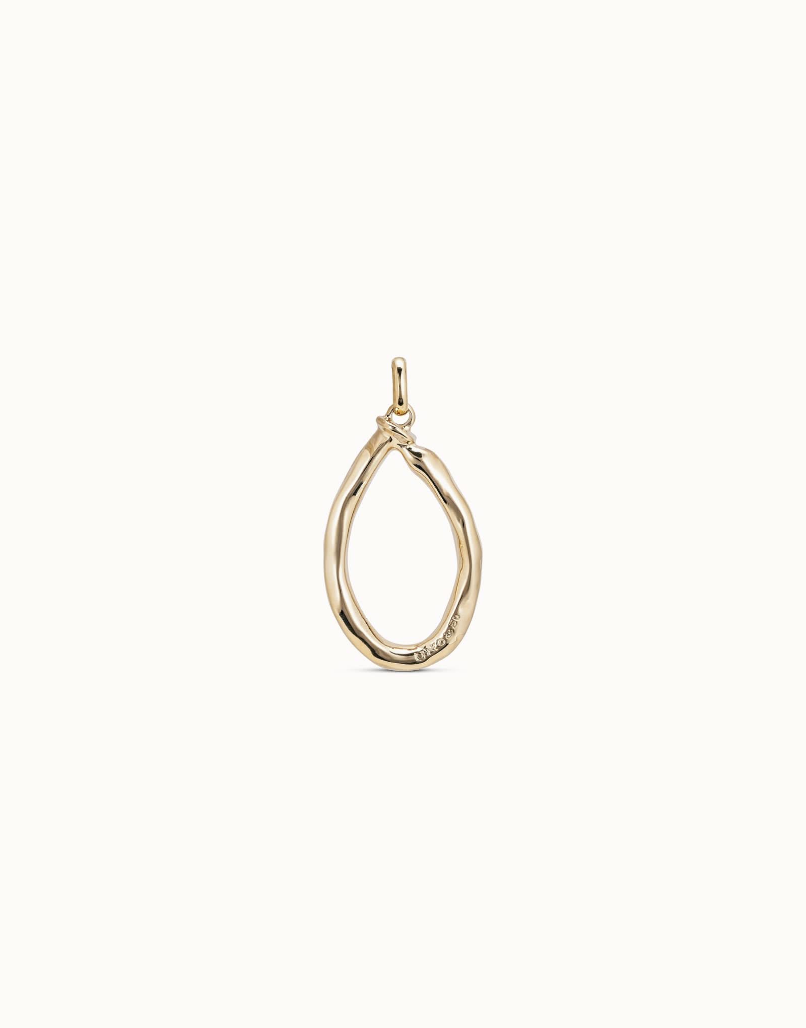 Gimme A Letter O Large Golden Metal Charm CHA0015ORO0000U
