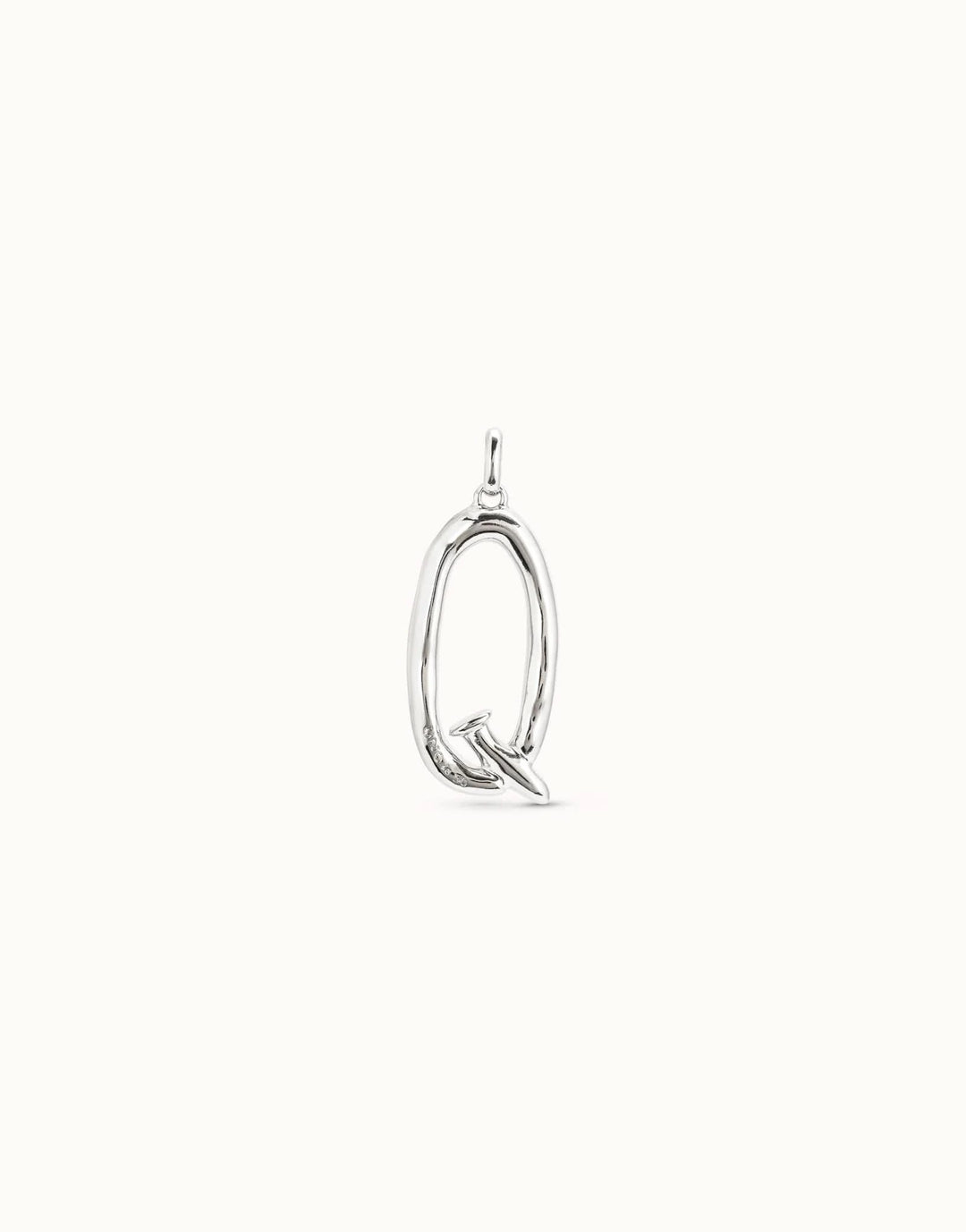 Gimme A Letter Q Large Silver Metal Charm CHA0017MTL0000U