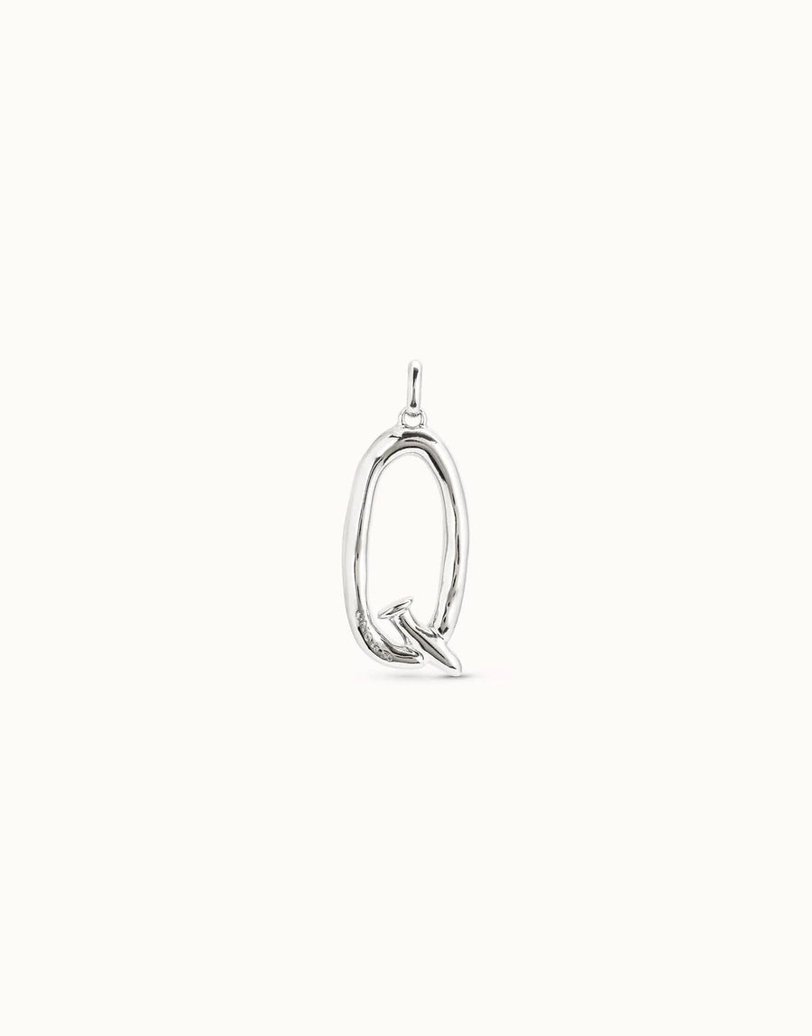 Gimme A Letter Q Large Silver Metal Charm CHA0017MTL0000U