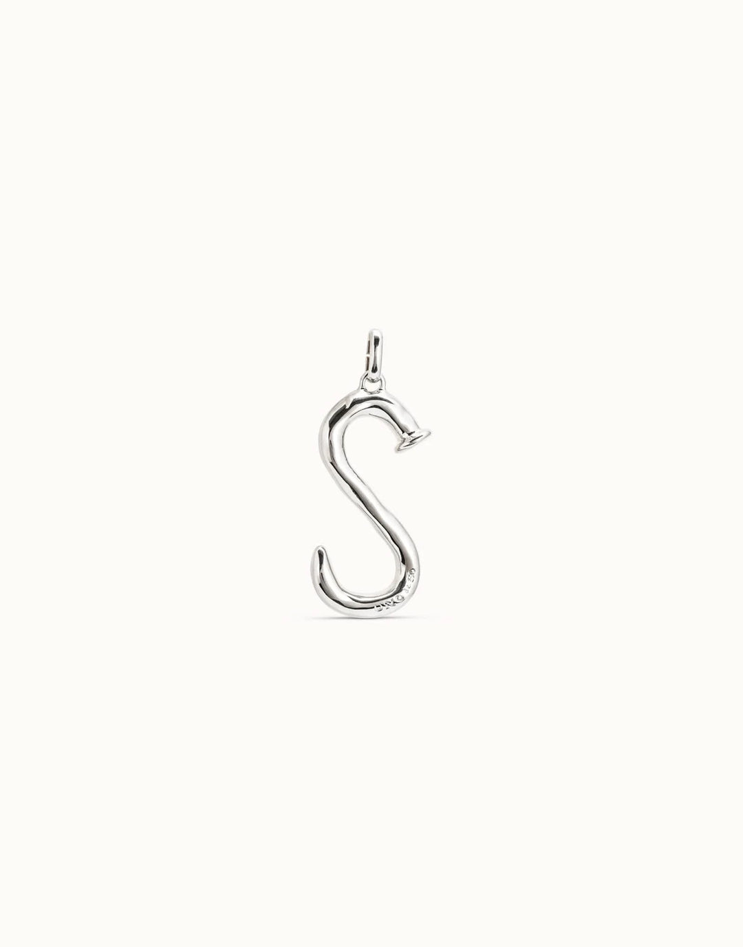 Gimme A Letter S Large Silver Metal Charm CHA0019MTL0000U