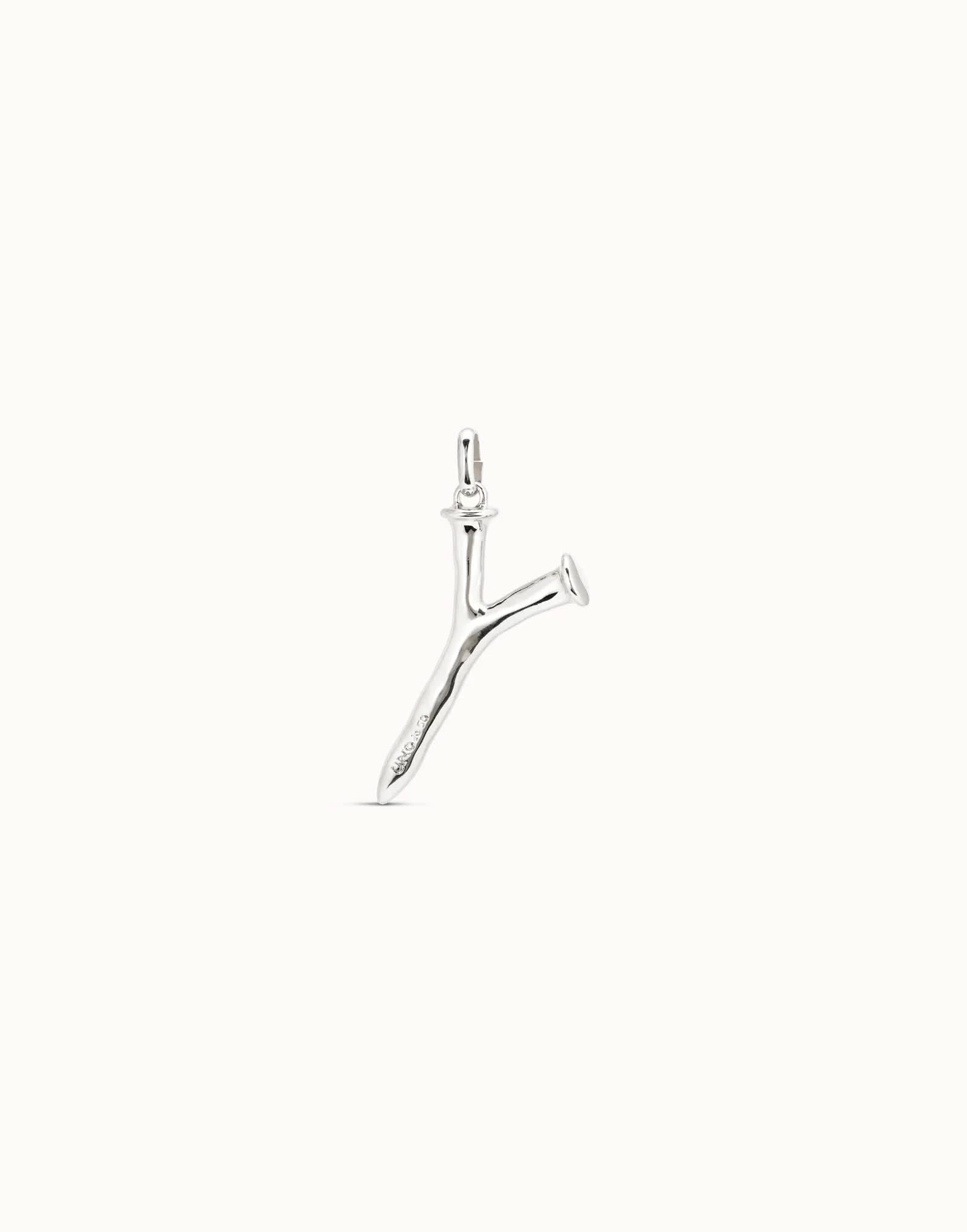 Gimme A Letter Y Large Silver Metal Charm CHA0025MTL0000U