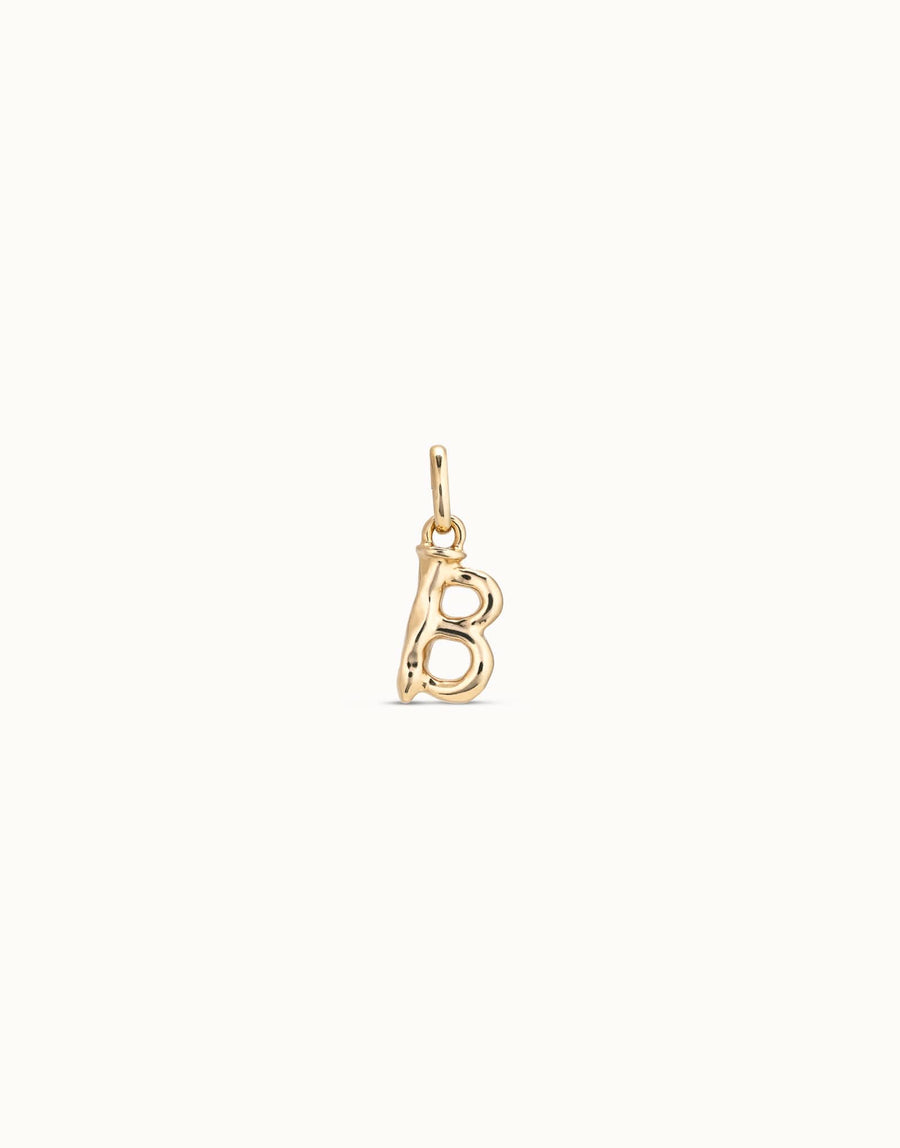 Gimme A Letter B Golden Metal Charm CHA0028ORO0000U