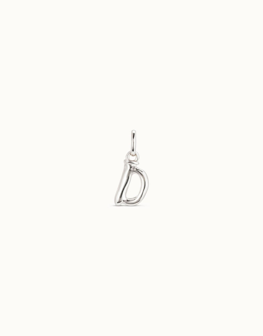 Gimme Me A Letter D Silver Metal Charm CHA0030MTL0000U