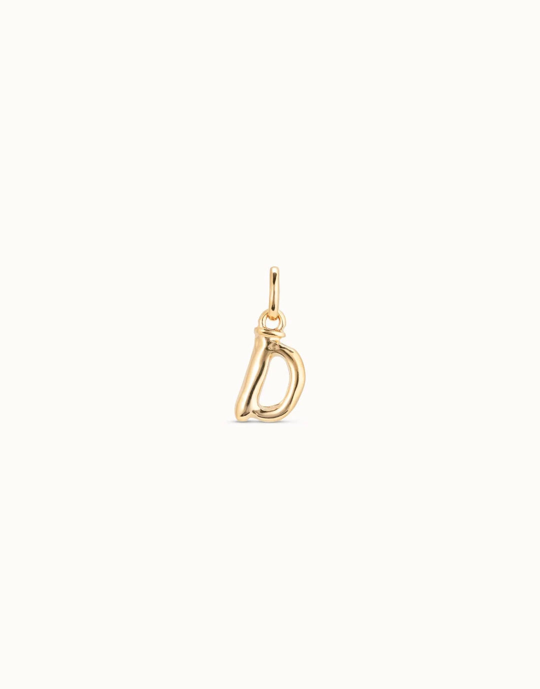 Gimme Me A Letter D Golden Metal Charm CHA0030ORO0000U