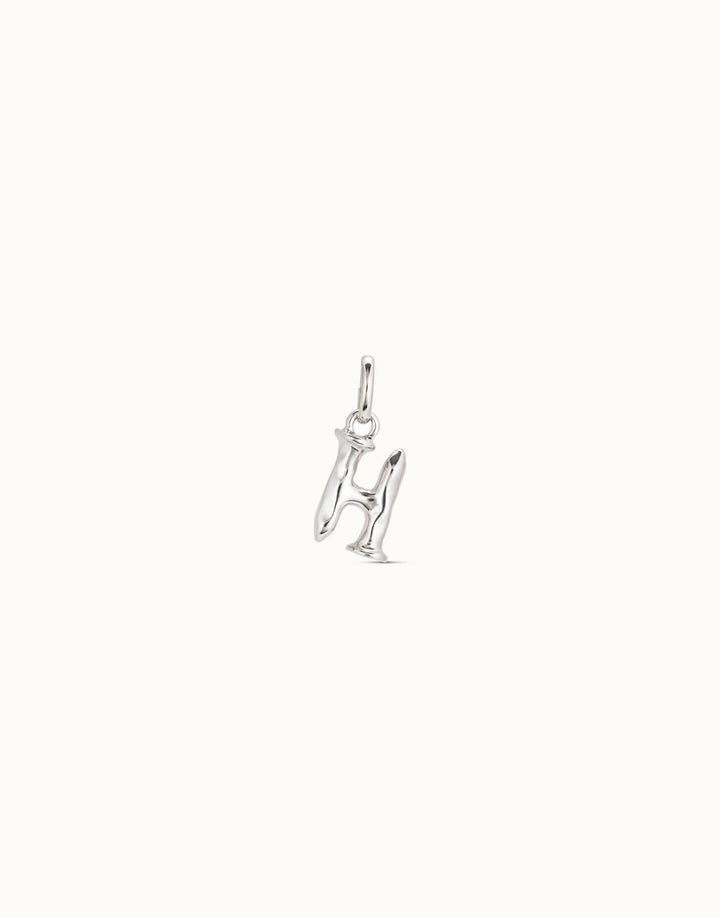 Gimme A Letter H Silver Metal Charm CHA0034MTL0000U