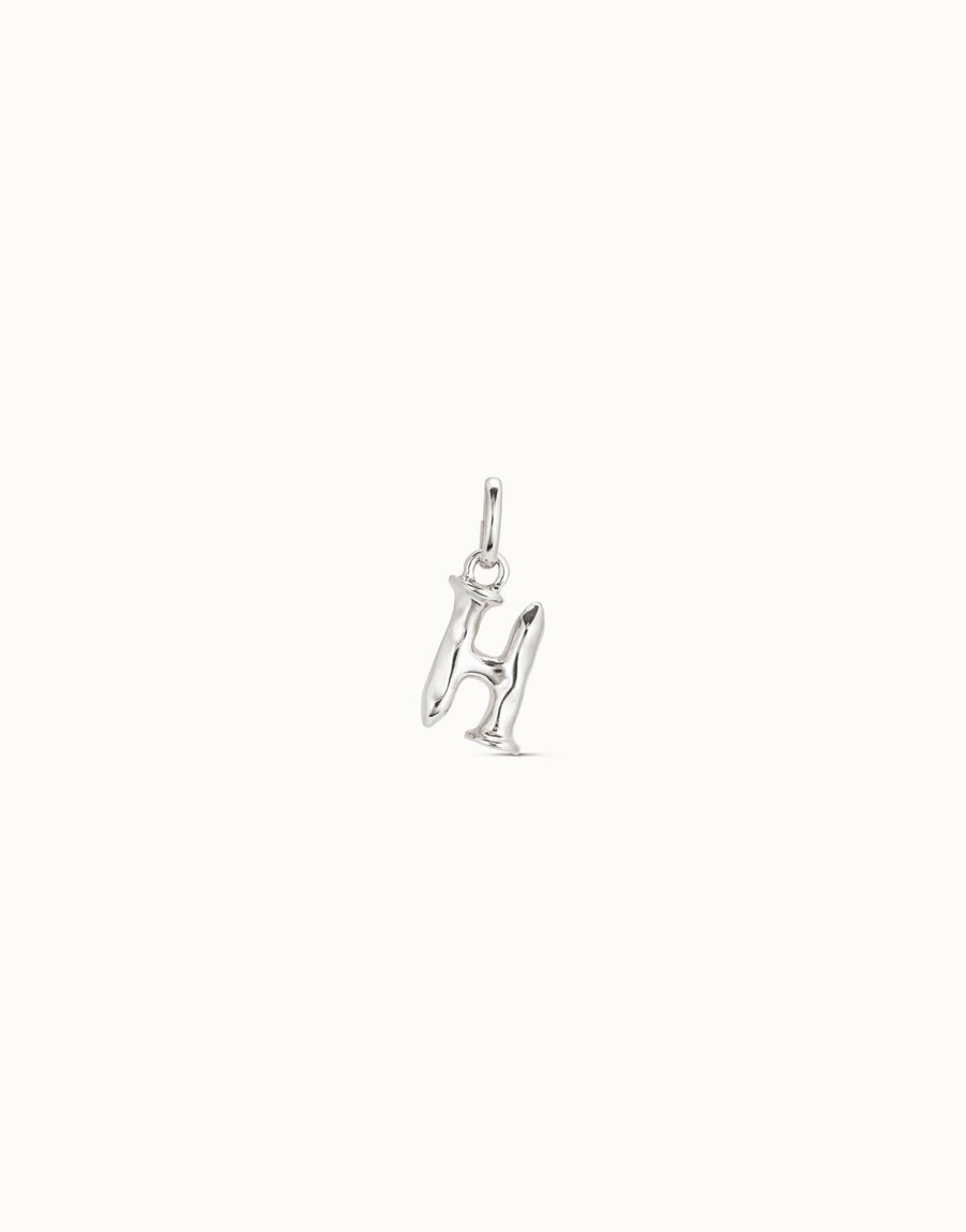 Gimme A Letter H Silver Metal Charm CHA0034MTL0000U