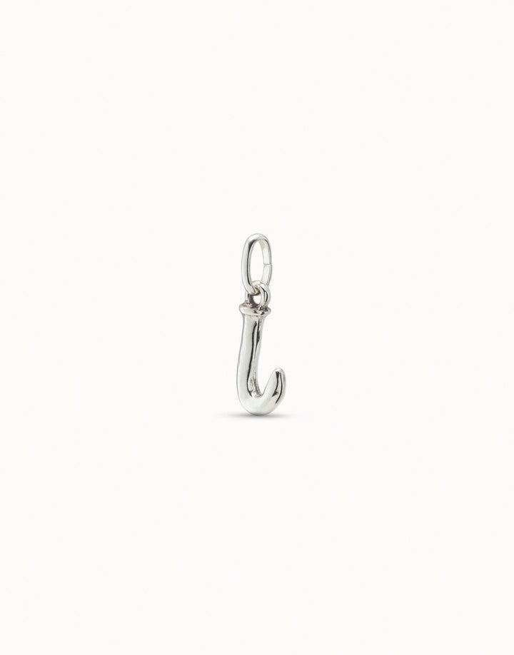 Gimme A Letter J Silver Metal Charm CHA0036MTL0000U