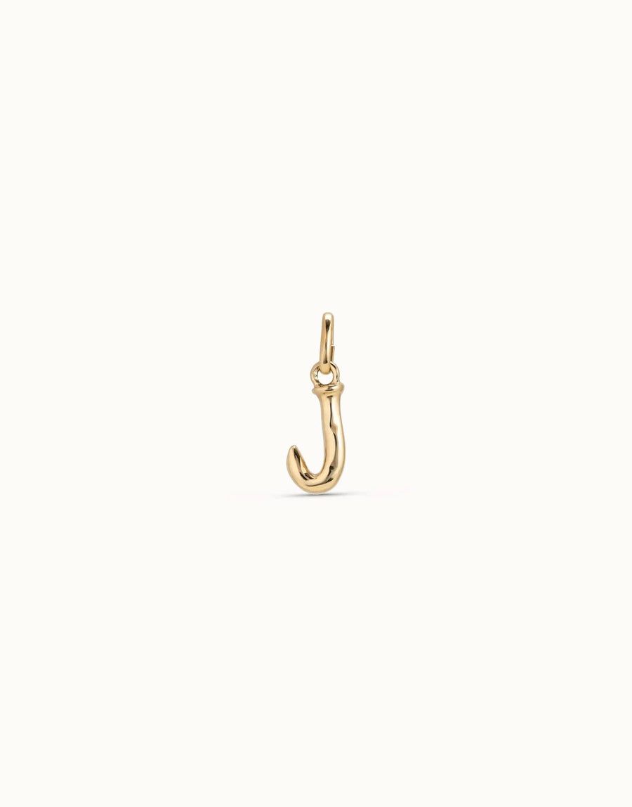 Gimme A Letter J Golden Metal Charm CHA0036ORO0000U