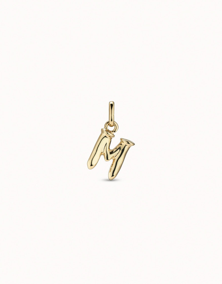 Gimme A Letter M Golden Metal Charm CHA0039ORO0000U