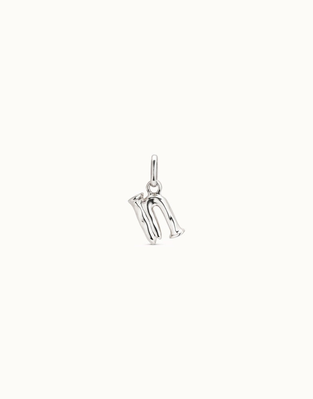 Gimme A Letter N Silver Metal Charm CHA0040MTL0000U